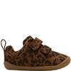 CLARKS KIDS STRAP SHOE - LEOPARD ANIMAL PRINT
